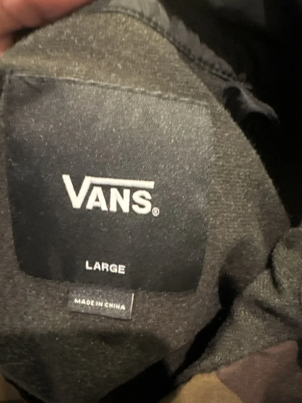 Vans Off The Wall Youth Camo Coach Jacket with Black Sleeves